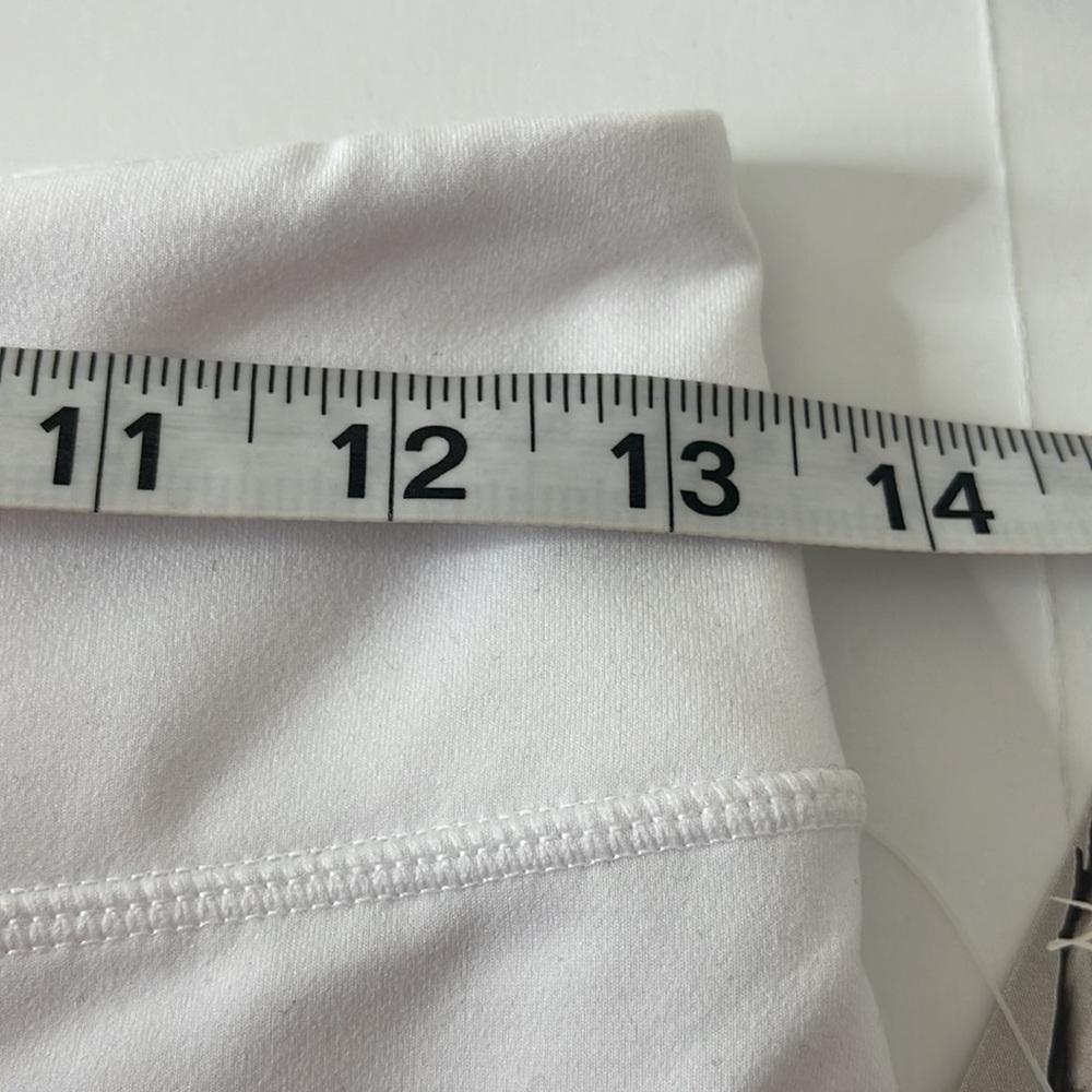 Free People Movement White Biker Baby Shorts Medium NWT - Picture 11 of 14